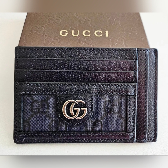 Gucci GG Ophidia Navy/Black Card Holder